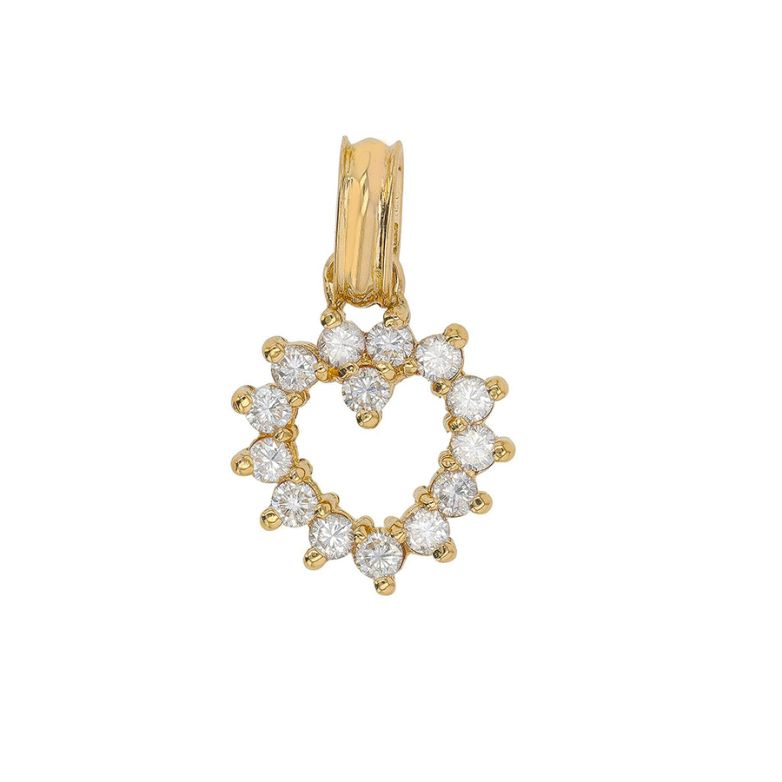 Heart pendant diamonds 0.42...