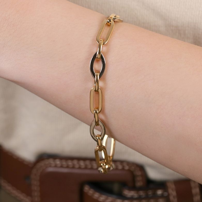 Fancy 2 gold mesh bracelet...