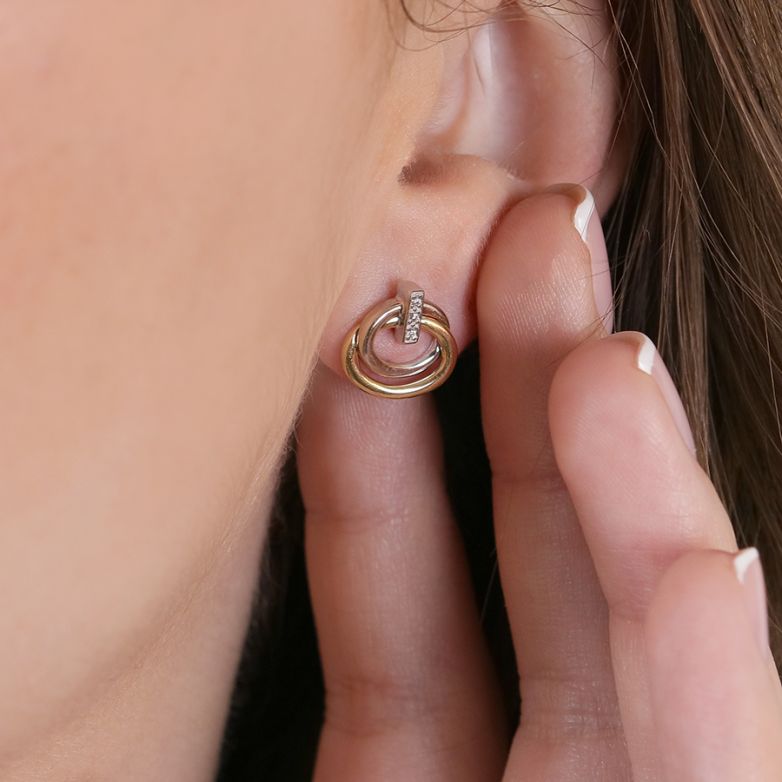Earrings diamonds 0.01...