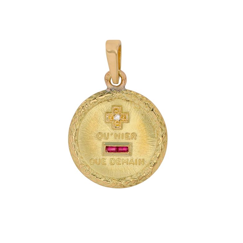 AUGIS love medal ruby 0.02...