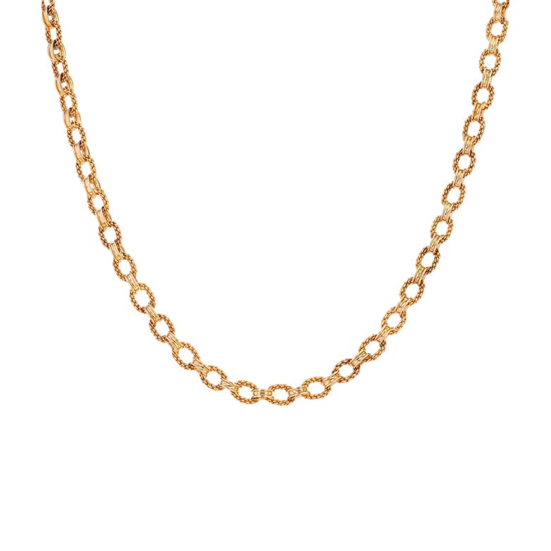 Fancy rose gold chain 32.79g