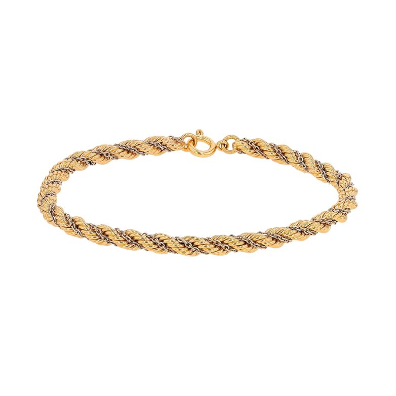 2 gold rope mesh bracelet...