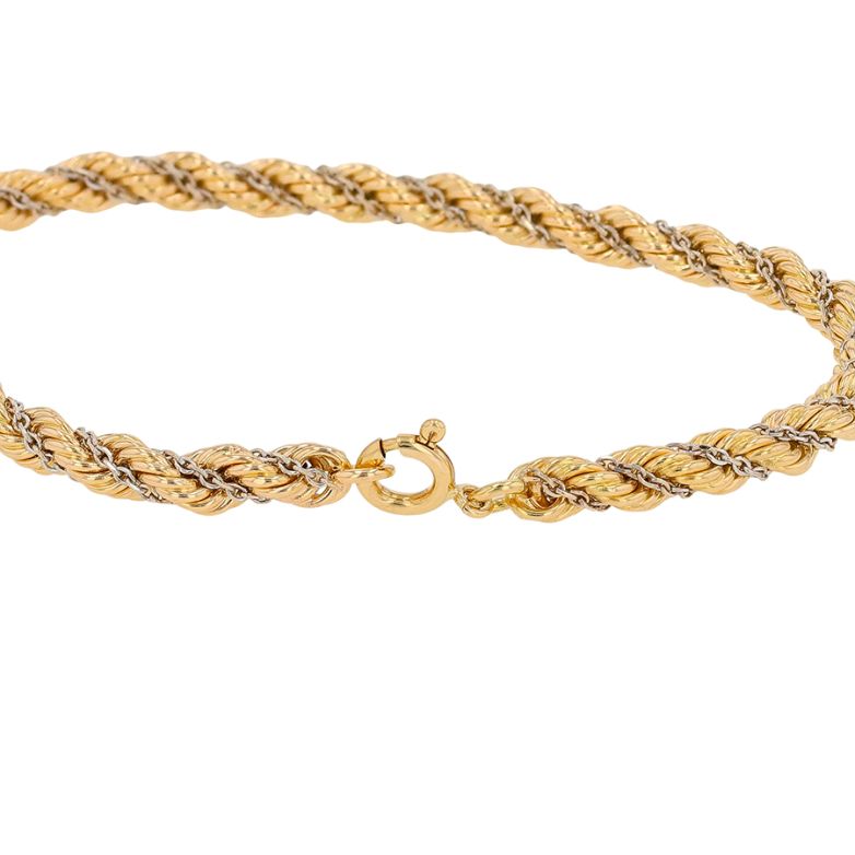 2 gold rope mesh bracelet...