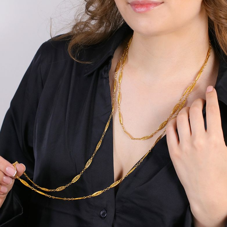 Yellow gold filigree...