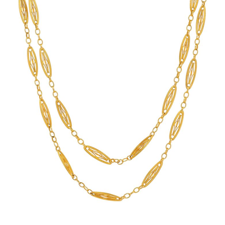 Yellow gold filigree...
