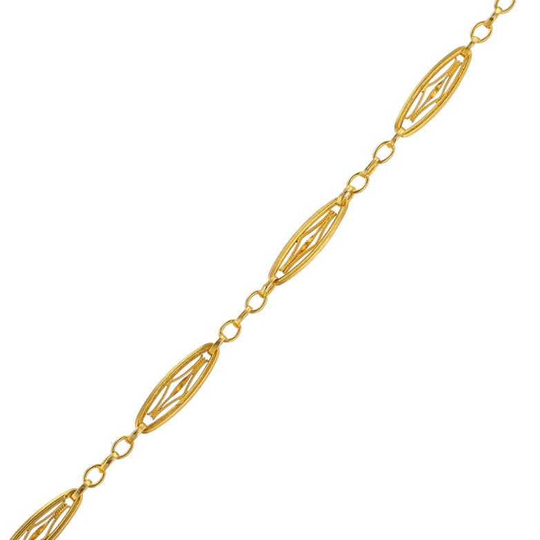 Yellow gold filigree...