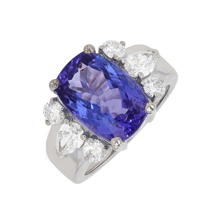 Bague tanzanite 6.38 carats...