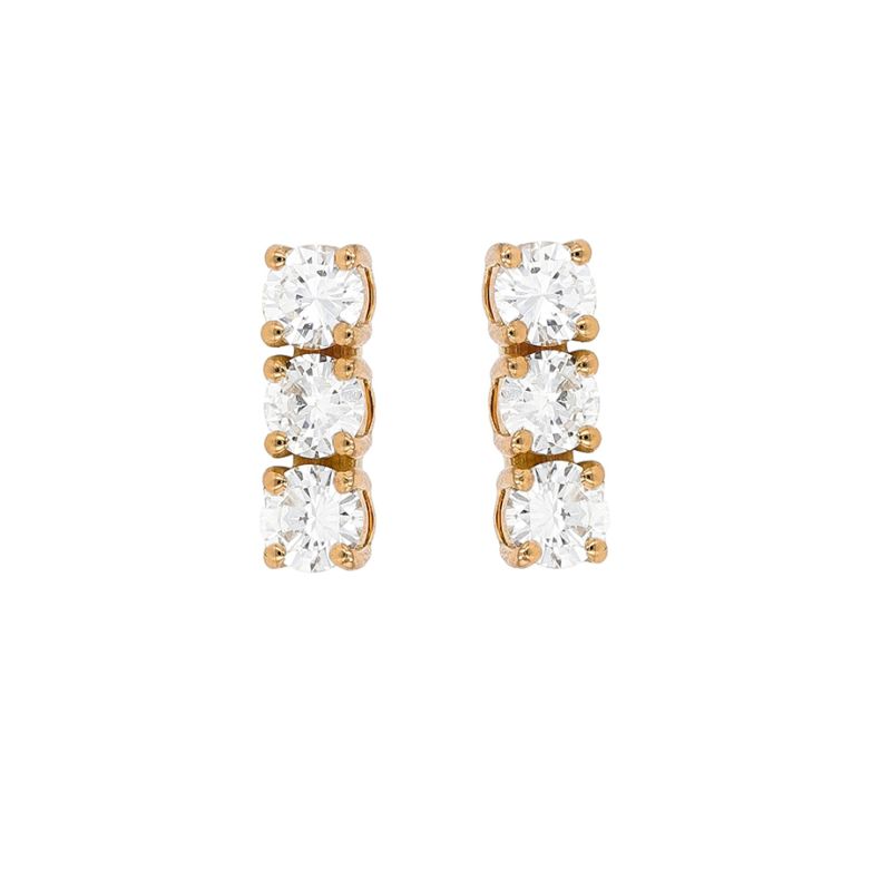 Earrings diamonds 1 carat...