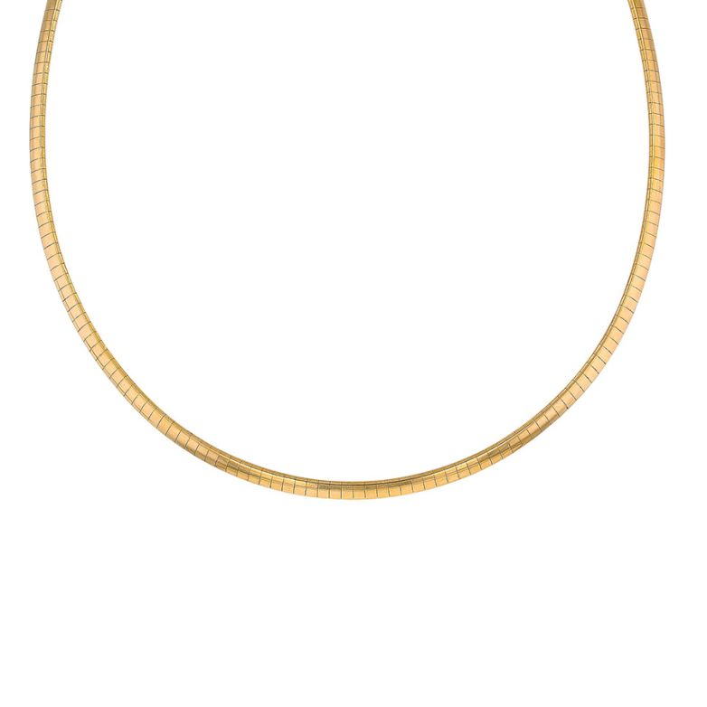 Necklace omega mesh yellow...