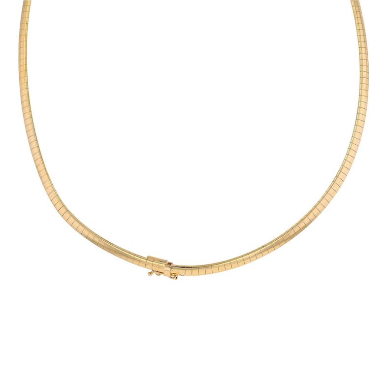 Necklace omega mesh yellow...