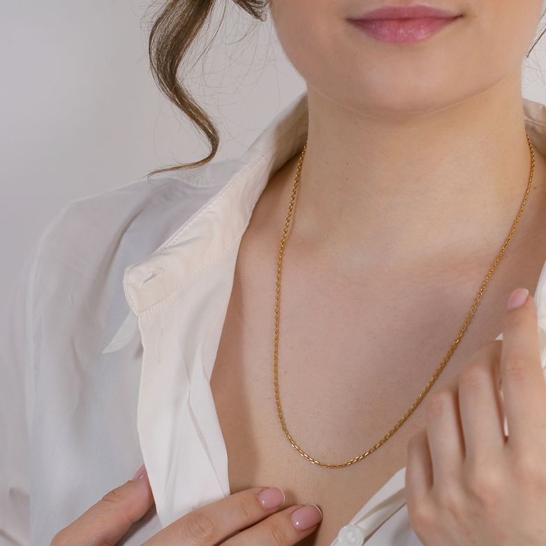 Yellow gold forçat chain 7.29g
