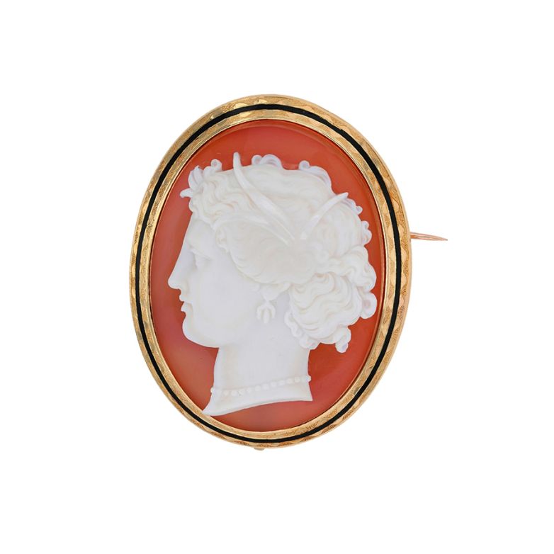 Antique brooch Yellow gold...