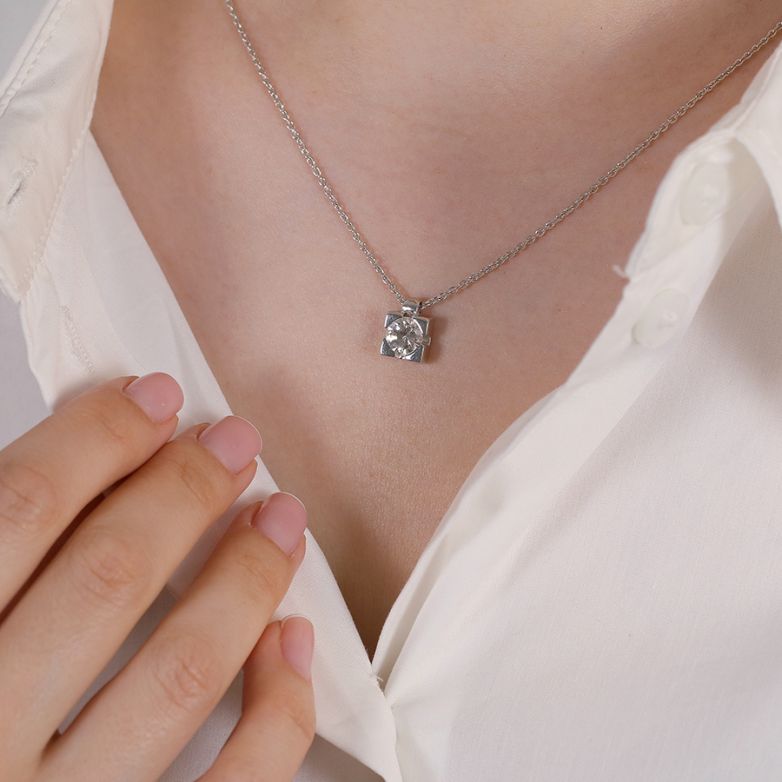 1.17 carat white gold...