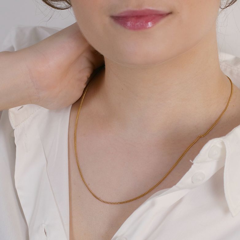 Yellow gold curb chain 4.77g
