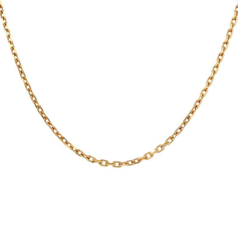 Yellow gold forçat chain...