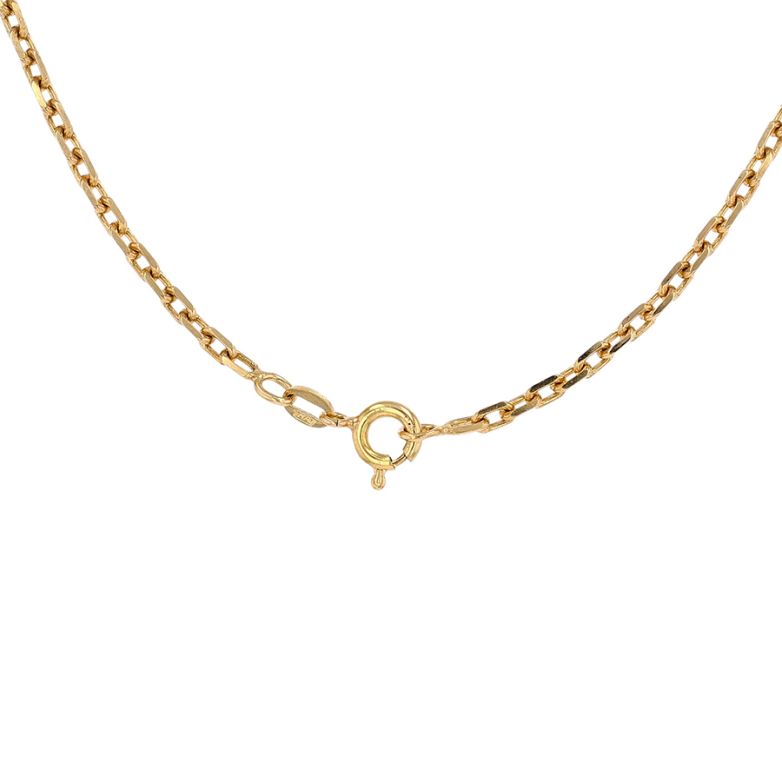 Yellow gold forçat chain...