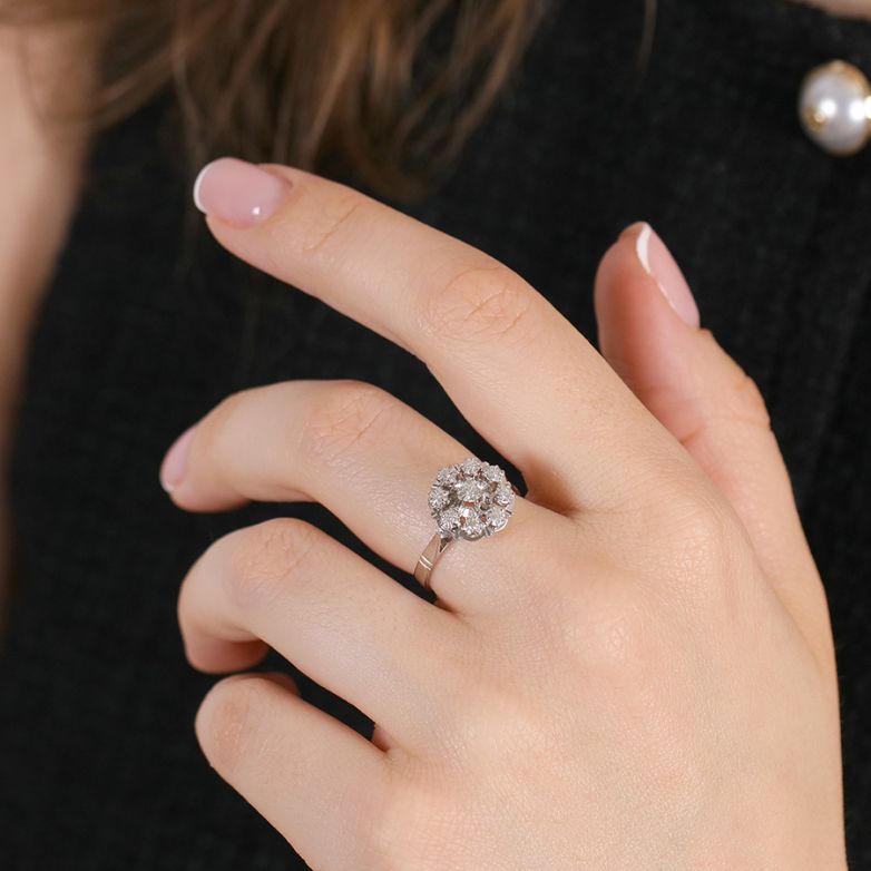 Vintage ring diamonds 0.15...