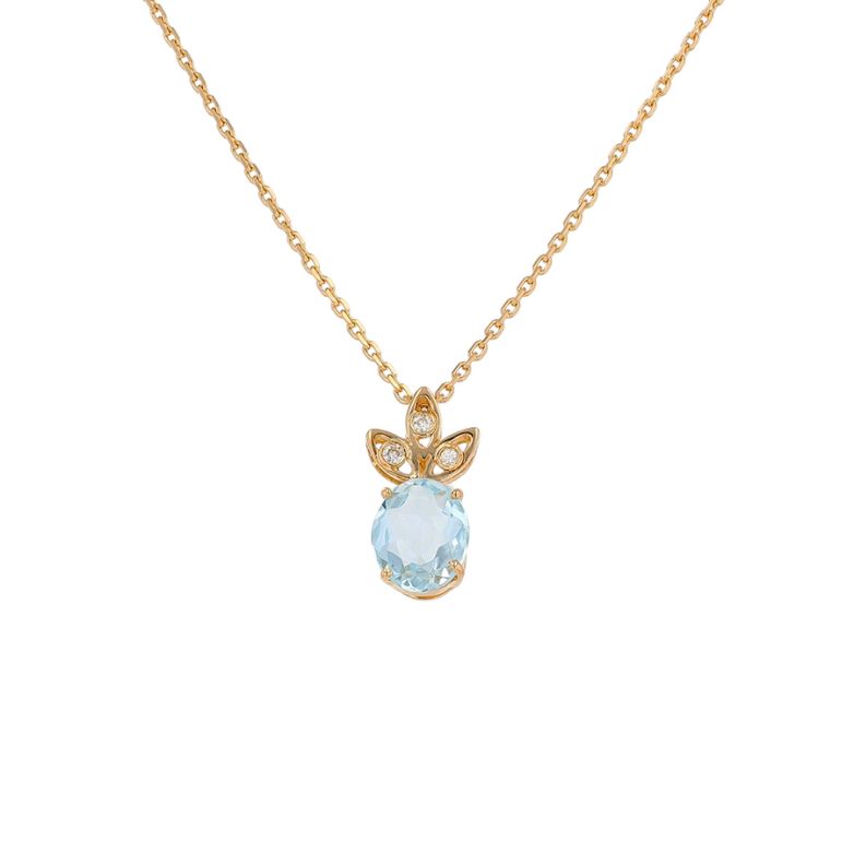 Aquamarine necklace 1.09...