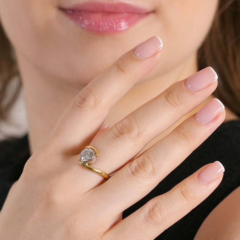 Vintage diamond ring, 0.88...