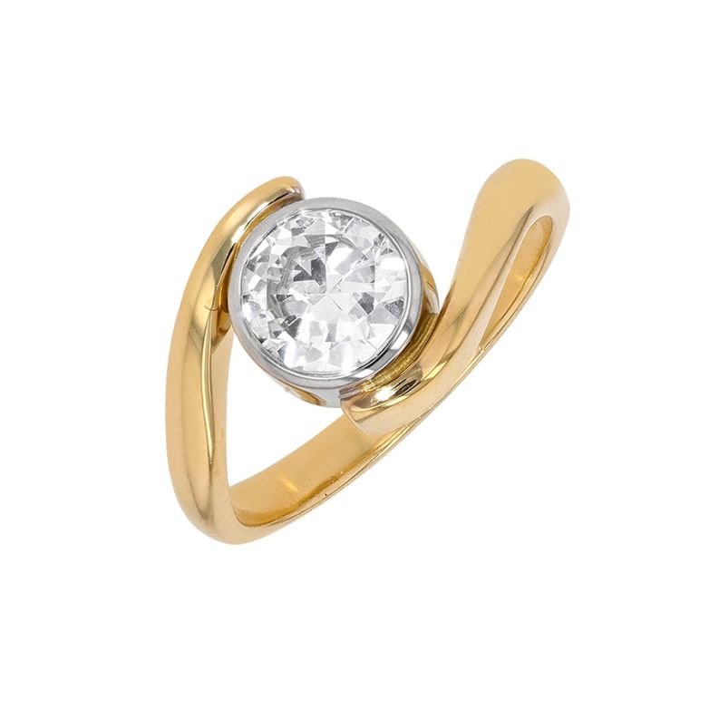 Vintage diamond ring, 0.88...