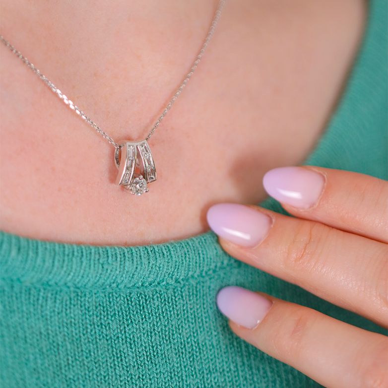 0.78-carat Diamond Pendant,...