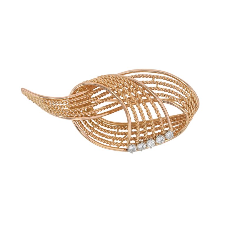 Vintage diamond brooch,...