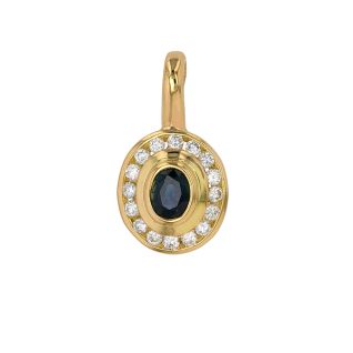 0.43-carat sapphire and...