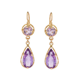 Vintage amethyst dangle...