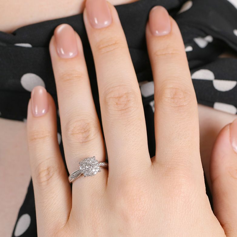 0.43-carat diamond ring,...