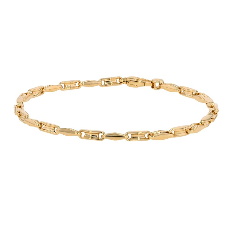 Yellow gold fancy link...
