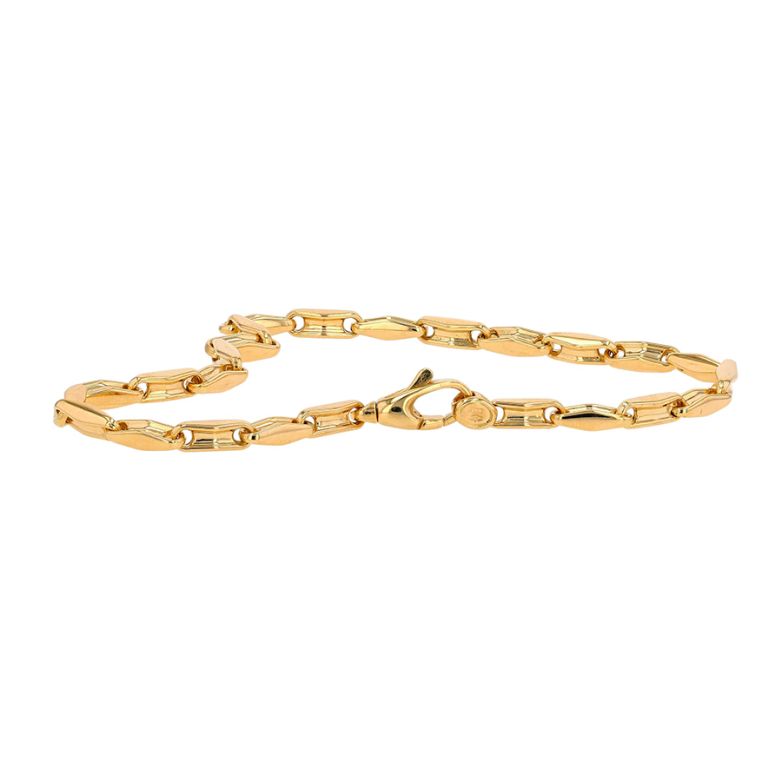 Yellow gold fancy link...