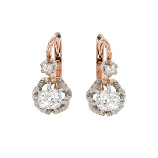 Vintage hoop earrings with...