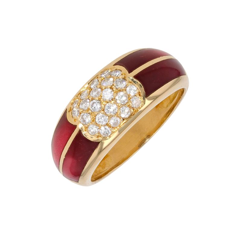 Resin and Diamond Ring,...