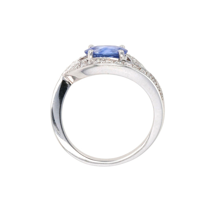 1.46-carat sapphire and...
