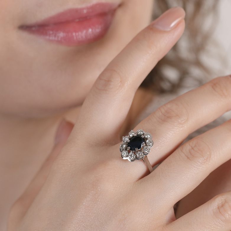 1.65 carat sapphire and...