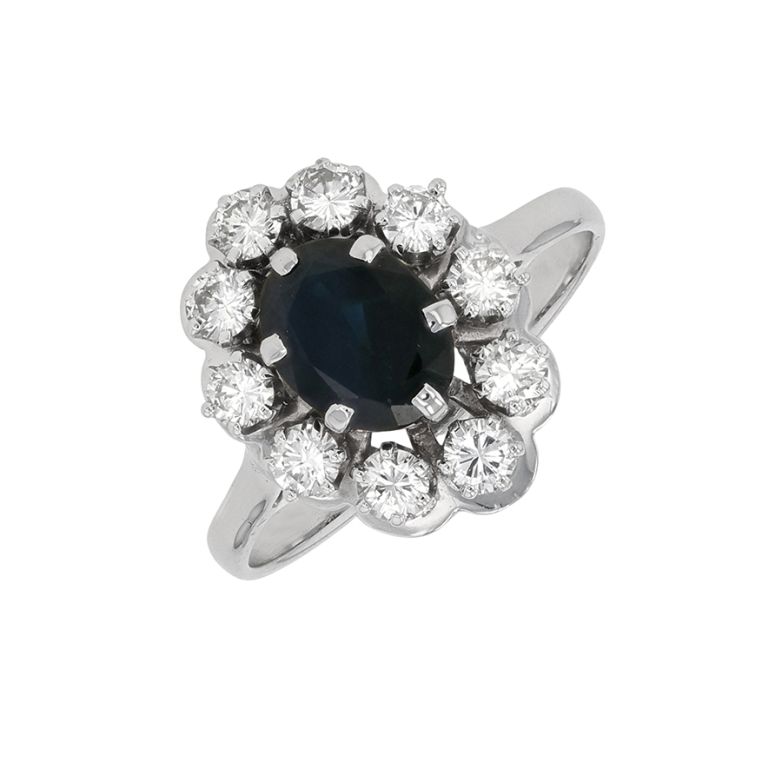 1.65 carat sapphire and...