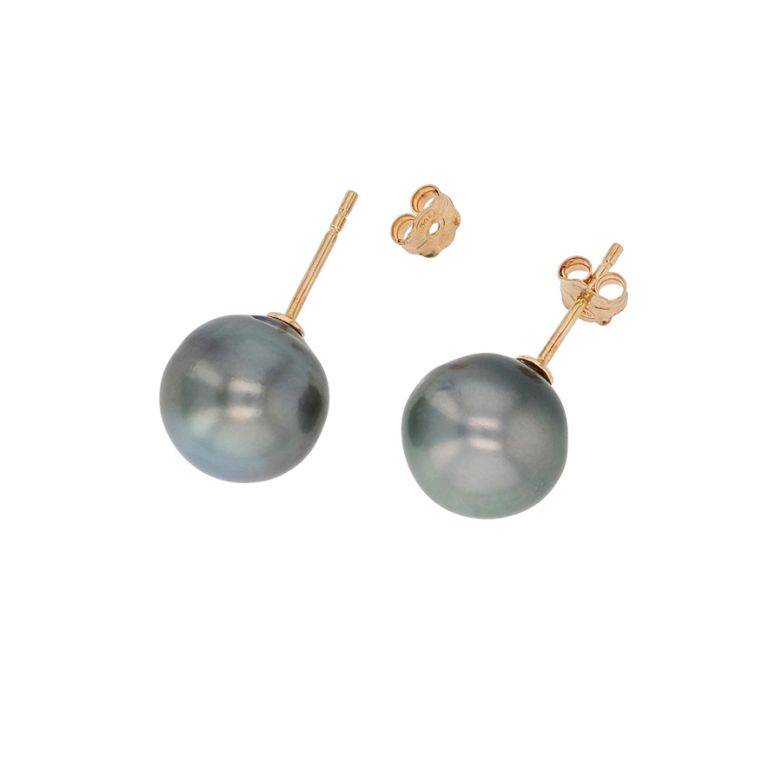 Tahitian Pearl Earrings in...