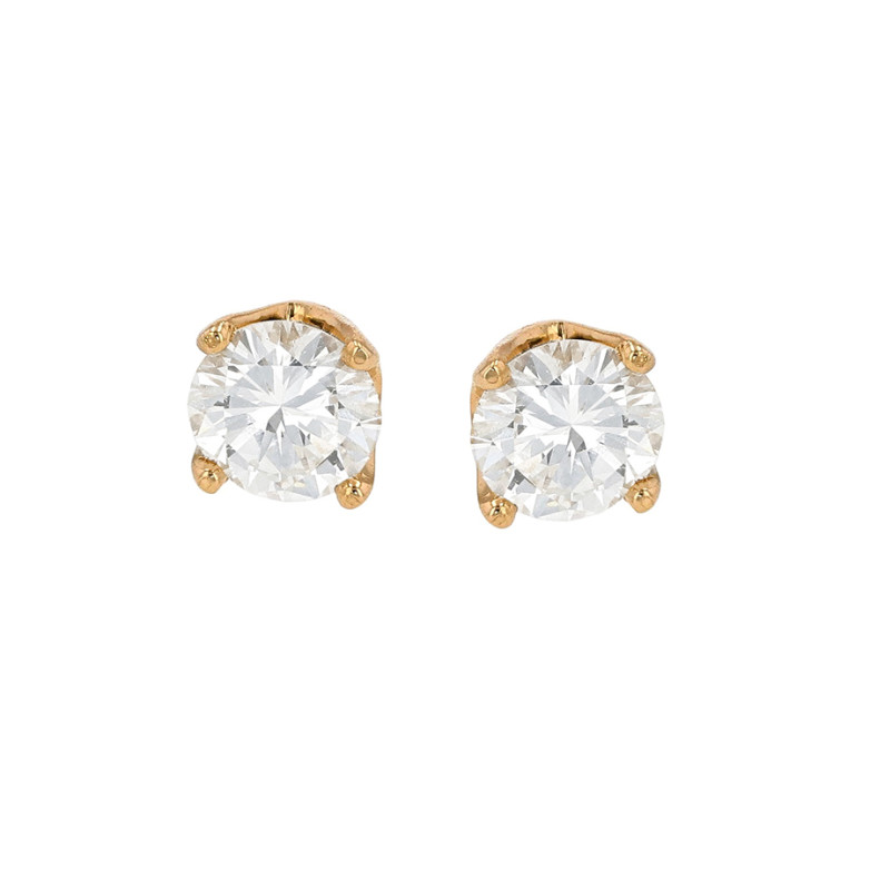 1-carat diamond earrings in...