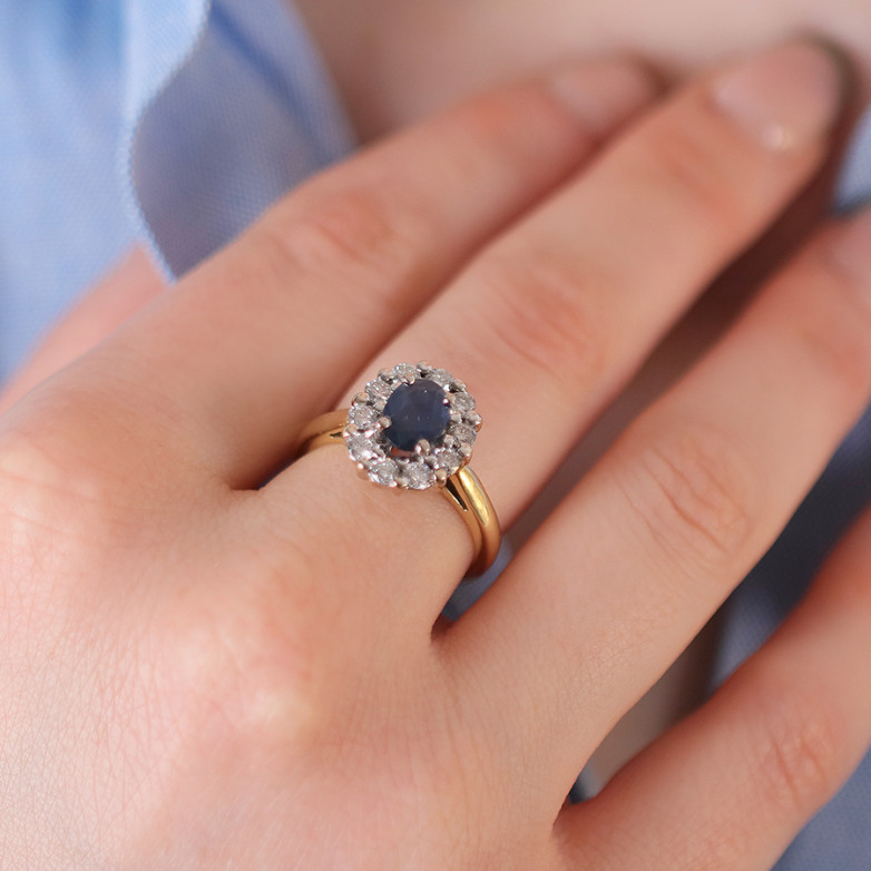 1.17-carat sapphire and...