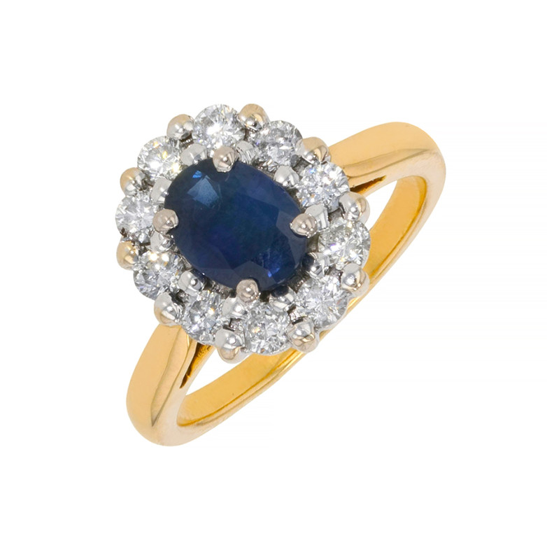 1.17-carat sapphire and...
