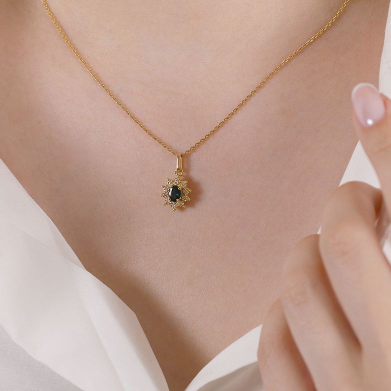 0.41-carat sapphire and...