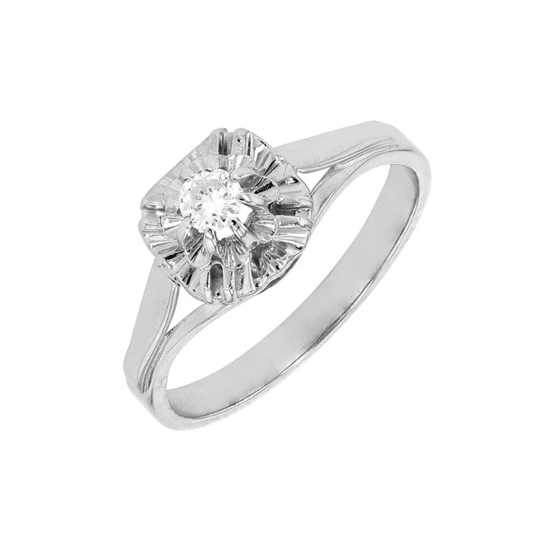 Vintage 0.10-carat diamond...