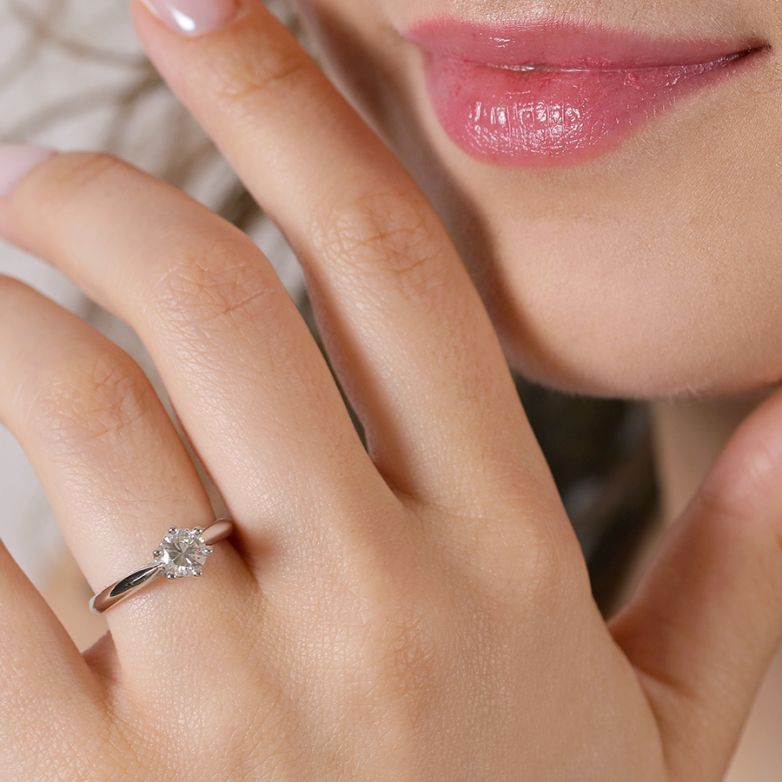 0.60-carat diamond...