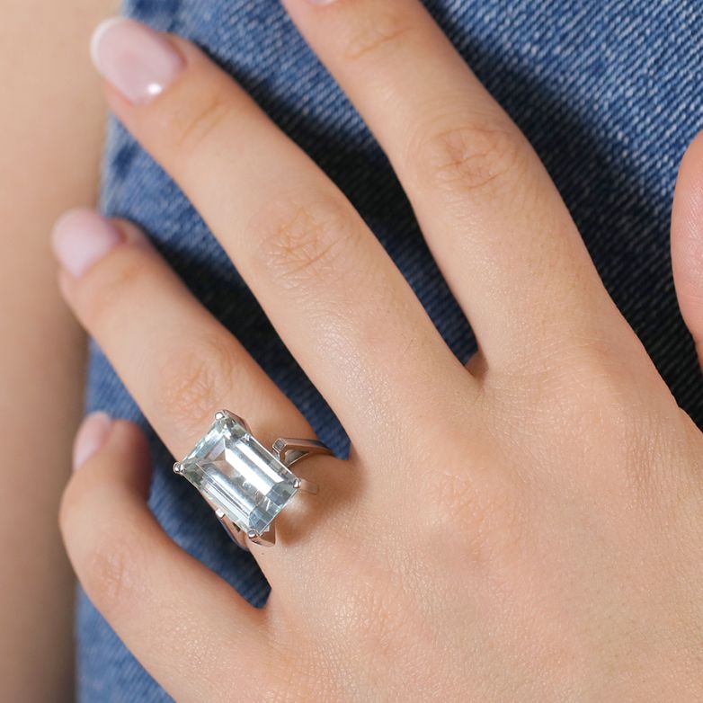 7.04-carat Aquamarine Ring,...