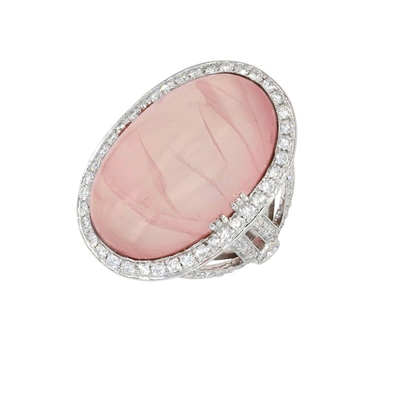 20.74-carat rose quartz...