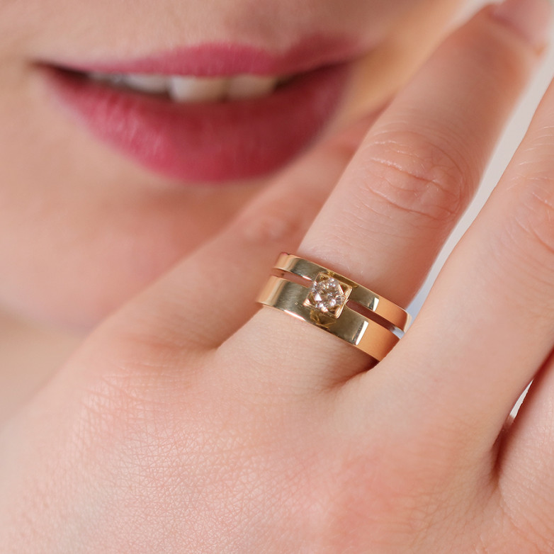 0.40-carat diamond ring,...