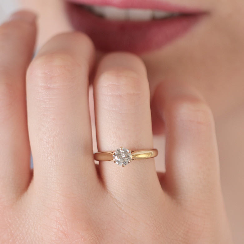 0.76-carat diamond...