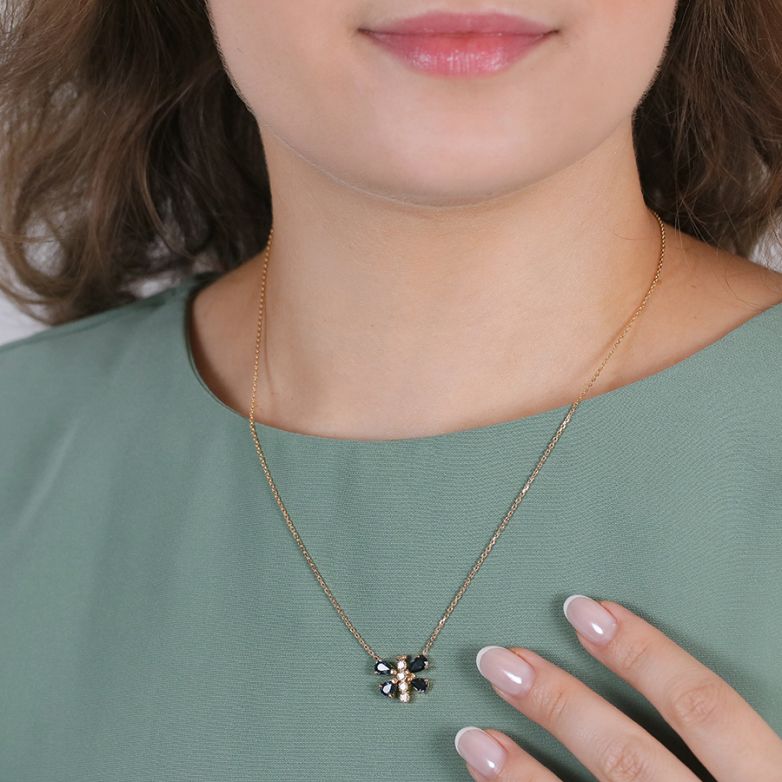 Necklace with 1.12 carats...