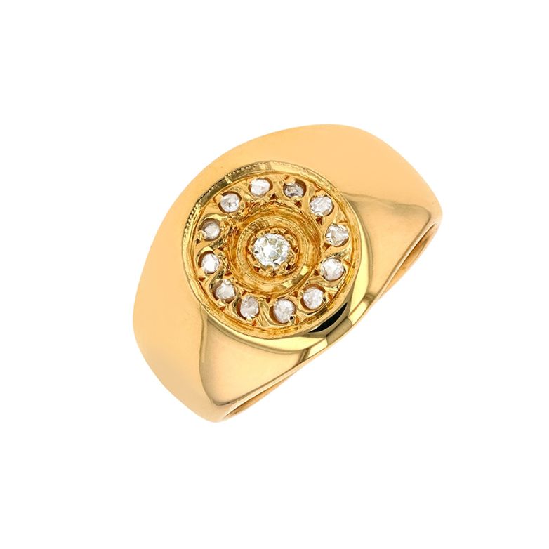 Vintage diamond signet...