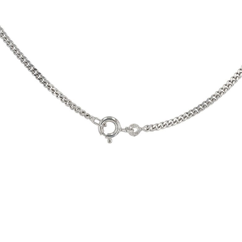 White Gold Cuff Link Chain,...